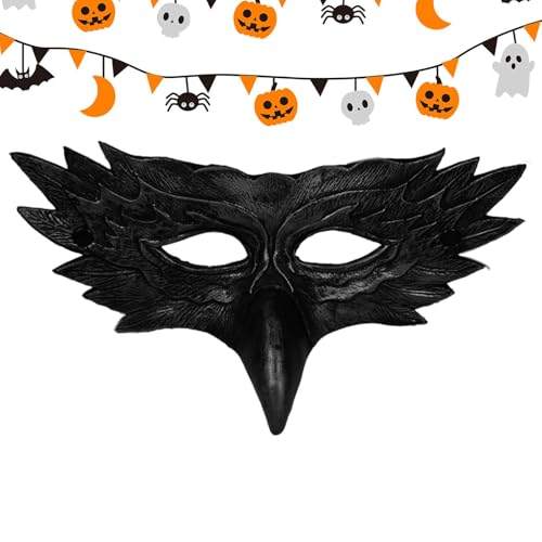 Celuicion Rollenspiel-Maske, Damen-Maskerade-Maske | Kreative Halloween-Adlermaske mit halbem Gesicht - Halloween-Kostüm-Gesichtsmaske für Halloween, Cosplay, Kostümpartys, Karneval, Maskeraden von Celuicion