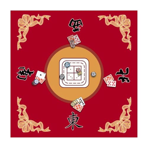 Celuicion Spielmatte für Tisch, Mahjong-Tischmatte, 27x27-Zoll-Spielkartenmatte mit Geräuschreduzierung, Brettspiel-Tischmatte, Fliesenspielmatten, Mahjong-Tischmatte für Pokerspiel, Domino-Spiel von Celuicion