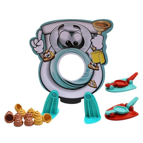 Celuicion Toilettenspiel, Poop-Spiel für Kinder | Kinder-Poop-Spielzeug-Streich-Gadget-Set | Gags und Scherzspielzeug, Streichspiele, Toilettenspülspiel für Kinder und Erwachsene, 2 Spieler von Celuicion