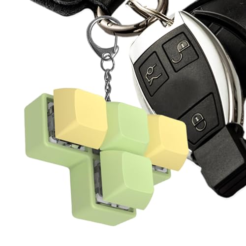 Fidget Keyboard-Schlüsselanhänger, Fidget Clicker Keyboard, beleuchteter Baum-Tester mit 4 Tasten, sensorisches Spielzeug, Schlüsselanhänger, Baumtester, Fingerspielzeug mit entspannendem Fidget Keyboard-Schlüsselanhänger, Fidget Clicker Keyboard, beleuchteter Baum-Tester mit 4 Tasten, sensorisches Spielzeug, Schlüsselanhänger, Baumtester, Fingerspielzeug mit entspannendem von Celuicion