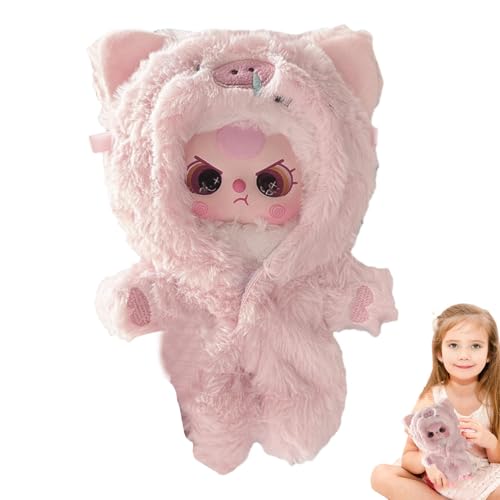 Kinderpuppenkleidung, 20 cm Plüschpuppenkleidung - Strampler Puppenkleidung Tier 1-teiliger Anzug für 7-Zoll-Puppen-Outfits | Tierischer 1-teiliger Kleidungsanzug für 7-Zoll-Puppen-Outfits, weiche, ge von Celuicion