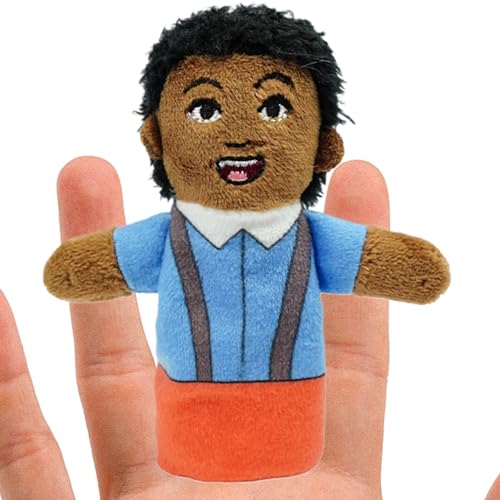 Plüsch-Fingerpuppen,Fingerpuppen-Spielzeug,Afrikanische Kinderfigur Fingerpuppenspielzeug - Interaktives Spielzeug für Shows, Schulen, Lernhilfe für Kinder, Mädchen und von Celuicion