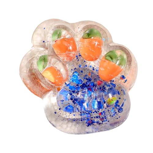 Quetsch Spielzeug Weich Cat Paw Squeeze Toys Sensorisches Spielzeug Squishy Süß Tierpfoten Stressabbau Zappelspielzeug für Kinder Teenager Erwachsene von Celuicion