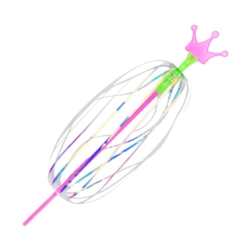 Rainbow Toy Spinner, Regenbogenstock Twirler, Regenbogenmagie glühend verdreher Bubble Zauberstab, Bubble -Spielzeug rotierender Stock, interaktiver Spielzeug Zauberstab, Goodie -Bag -Stuffers für Kin von Celuicion