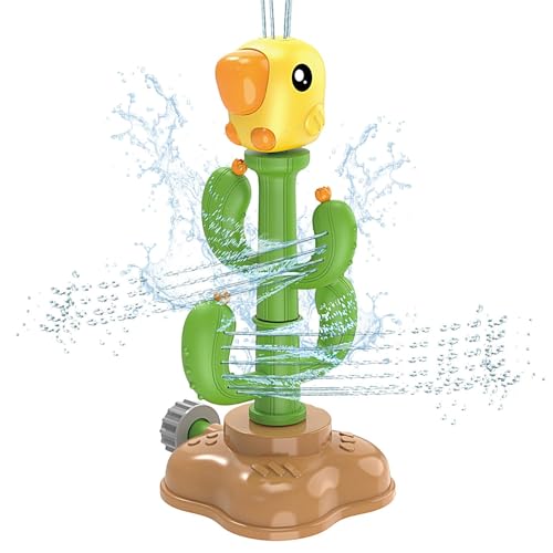 Wassersprinkler-Spielzeug, Wassersprühsprinkler für Kinder, Kaktus-Gartensprinkler-Spielzeug, Wassersprinkler-Sprühspielzeug, Hinterhof-Rasen-Schwimmbad-Spielzeug für und Mädchen von Celuicion