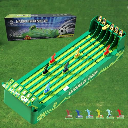 Horse Racing Game Electronic, Horse Race Board Game, Desktop Derby 6-Horse Racing Game, Electric Horse Racing Game for Adults (Football) von Cemssitu