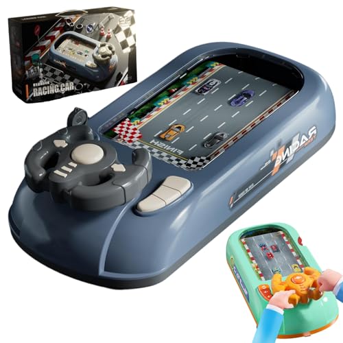 Steer Joy Driving Simulator for Kids, Car Racing Adventure Toy with Steering Wheel, Steering Wheel Toy with Music and Vehicle Sound Effects, Driving Games for Boys Girls Ages 3 and Above (Grey) von Cemssitu