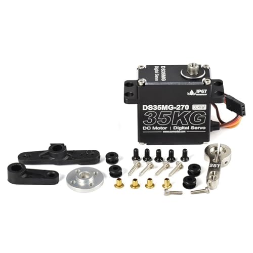 Cenei 25KG RC-Servo Motor Wasserdichter Digital-Servo mit Drehmoment und Metallgetriebe für RC-Auto, Roboter und Mechanische B von Cenei