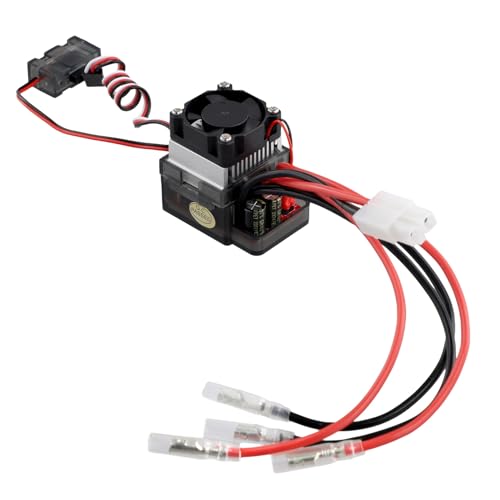 Cenei RC Hochspannungs-ESC-Geschwindigkeitsregler mit Bürstenmotor 7,2 V-16 V 320 A für RC-Autos, LKWs, Boote, /Axial/für/für von Cenei