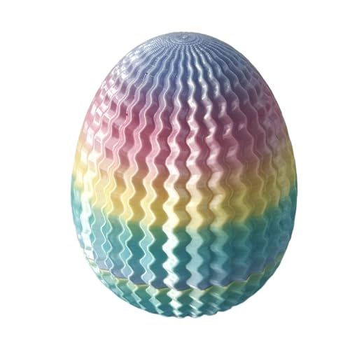 3-D gedrucktes Egg mit Maze, 3-D Printed Puzzle, Überraschung Easter Egg, Storable Labyrinth Maze Toy, Creative Puzzle Easter Eggs for Kids Boys Girls, 6,4 x 9,27 cm von Ceprznvey