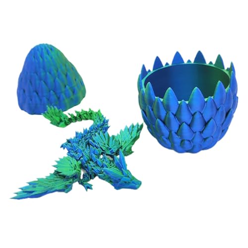 3D-Drachenei, Drachenfigur, beweglicher Drache im Ei, Drachenschuppen-Eier-Set, Sammlerstück, Drachenschuppen-Eier-Set, mit einem vollen beweglichen Drachen für Kinder und Erwachsene von Ceprznvey