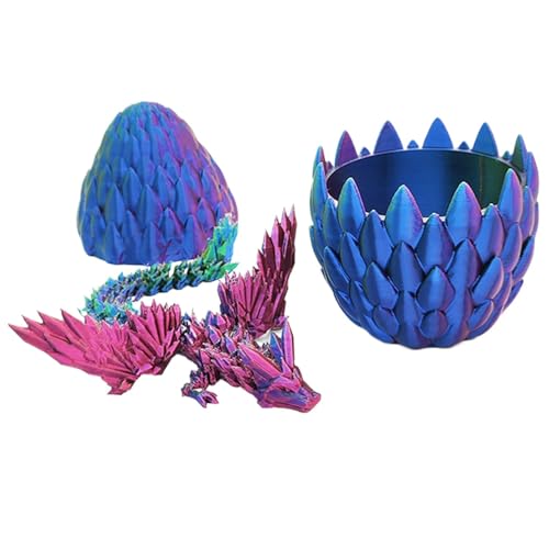 3D-Drachenei, Drachenfigur, beweglicher Drache im Ei, Drachenschuppen-Eier-Set, Sammlerstück, Drachenschuppen-Eier-Set, mit einem vollen beweglichen Drachen für Kinder und Erwachsene von Ceprznvey