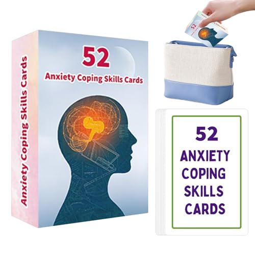 Achtsamkeit Bewältigungskarten - emotionale Unterstützung für das Schullebensbalancieren | Papierdeck mit 52 doppelseitigen Blättern, tragbarem Toolkit für Kinder, Teenager, Klassenzimmer, Desktop, Zu Achtsamkeit Bewältigungskarten - emotionale Unterstützung für das Schullebensbalancieren | Papierdeck mit 52 doppelseitigen Blättern, tragbarem Toolkit für Kinder, Teenager, Klassenzimmer, Desktop, Zu von Ceprznvey