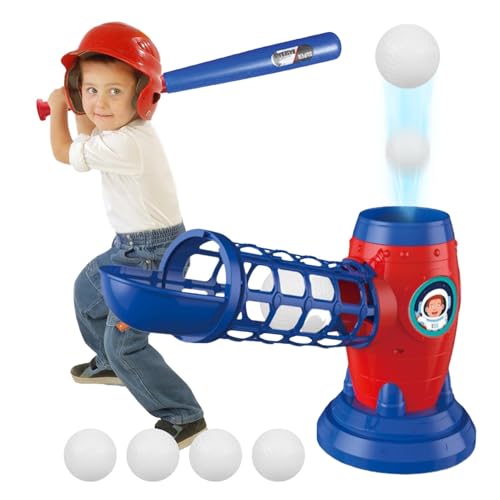 Baseball Pitching Machine, Baseball & Tennis Pitching Machine, Toy Baseball Outdoor Sports, T Ball Sets For Kids, Kids Ages 3-8 Years, Adjustable Pitching Machine, Baseball Practice Equipment von Ceprznvey