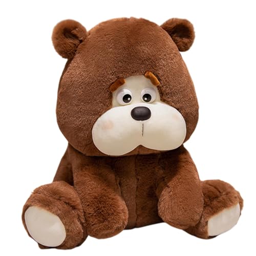 Bear Plush, Stuffed Toy, Cuddly Plush Bear, Animal Stuffed Toy, 9-Inch Brown Bear Plush Toy for Cuddling and Room Decoration Huggable Sitting Stuffed Animal Bear for Kids and Home Decor von Ceprznvey