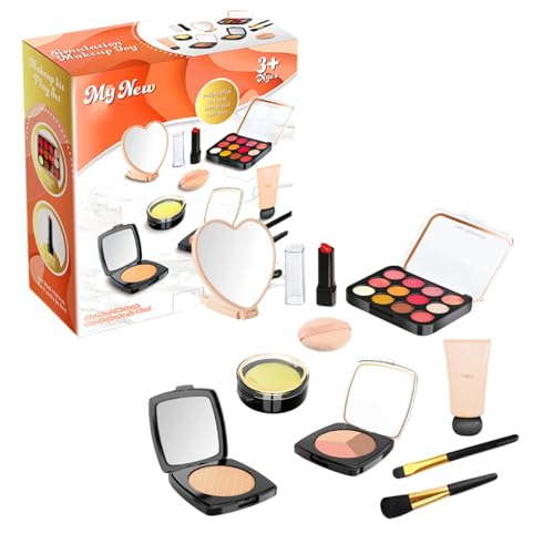 Beauty Makeup Toys, Girl's Pretend Makeup Toys, Fake Makeup, Kids Make Up Toys Kit, Pretend Makeup Set, Makeup Little Girls Rollenspiel Spielzeug für Familie, Freunde, Kinder, Mädchen von Ceprznvey