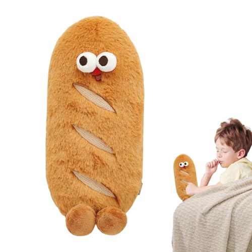 Bread-Shaped Soft Toy, Bread Plush, Food Pillow, Funny Bread Stuffed, Soft Food Plushies Toy, Bread Plush Toy, 25cm Brown Bread Stuffed Plush Toy, Funny Food Plush Doll for Living Room, Bedroom, Study von Ceprznvey