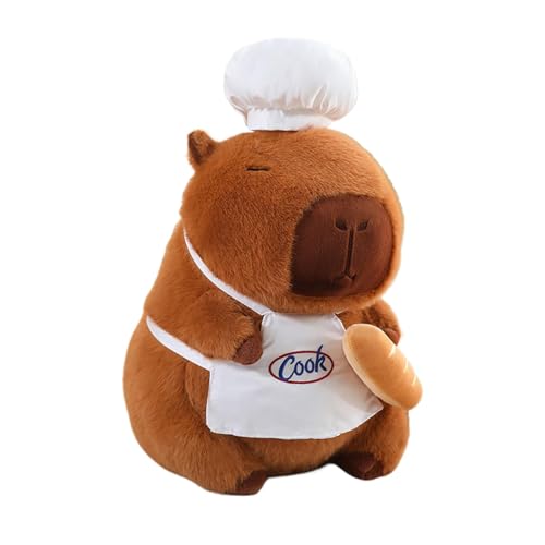 Capybara Plush, Adorable Plush, Chef Capybara Plush, Capybara Plush Pillow, Cute Chef Dress-Up Plush Pillow Adorable Capybara Plush Pillow to 13-Inch Adorable Plushie for Kids and Adults von Ceprznvey