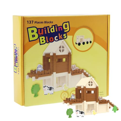 Ceprznvey Building Blocks, Toy Blocks, Kids Building Toys, Building Blocks, Child Toy Blocks, Holzblocks für Kinder Alter 4-8 Montessoris Building Blocks für Kinder, 8,46 x 7,28 x 1,97 Zoll, von Ceprznvey