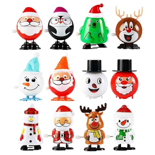 Ceprznvey Christmas Toys, Kids Toys, Holiday Fidget Toy, Kids Clockwork Toy, Christmas Wind-Up Clockwork Cartoon Kids Toys, Perfect Holiday Sensory Fidget Toy Wind-Up Sensory Toys for Kindergarten von Ceprznvey