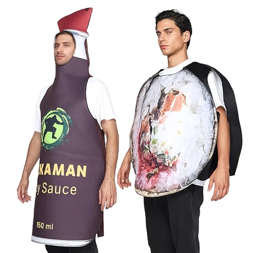Ceprznvey Cosplay-Kostüme für Erwachsene – Sushi-Cosplay-Outfit für Partys und Verkleidungen | Bequeme Kostüme für Paare, Festivals, Karneval, Aktivitäten Ceprznvey Cosplay-Kostüme für Erwachsene – Sushi-Cosplay-Outfit für Partys und Verkleidungen | Bequeme Kostüme für Paare, Festivals, Karneval, Aktivitäten von Ceprznvey