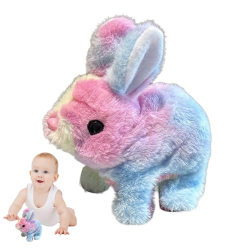 Ceprznvey Electronic Plush Bunny Toy, Walking Stuffed Animal, Electronic Rabbit, Interactive Walking Movement, Soft Doll Material, Family, Kids, Boys, Girls, 7.09x6.69x3.15 Inches von Ceprznvey