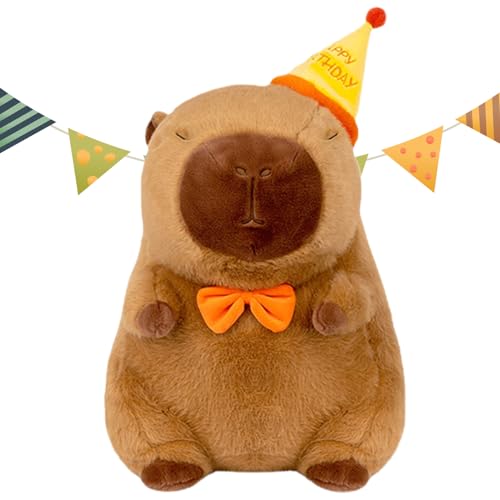 Ceprznvey Gefüllte Capybara mit Geburtstagshut, weiches Kissen und kuscheliger Begleiter für Mädchen, , Teenager, Schwestern, Kameraden – entzückend, 9,06 Zoll Ceprznvey Gefüllte Capybara mit Geburtstagshut, weiches Kissen und kuscheliger Begleiter für Mädchen, , Teenager, Schwestern, Kameraden – entzückend, 9,06 Zoll von Ceprznvey