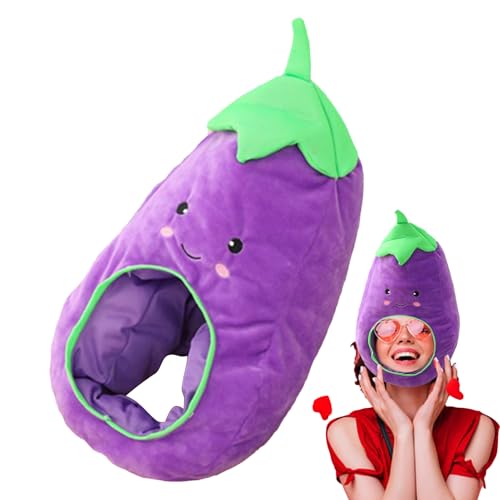 Ceprznvey Gemütlicher Hut, Kostüm für Erwachsene, Aubergine, Plüsch, Cartoon- und Anime, für Party, Weihnachten, Cosplay, Foto Ceprznvey Gemütlicher Hut, Kostüm für Erwachsene, Aubergine, Plüsch, Cartoon- und Anime, für Party, Weihnachten, Cosplay, Foto von Ceprznvey