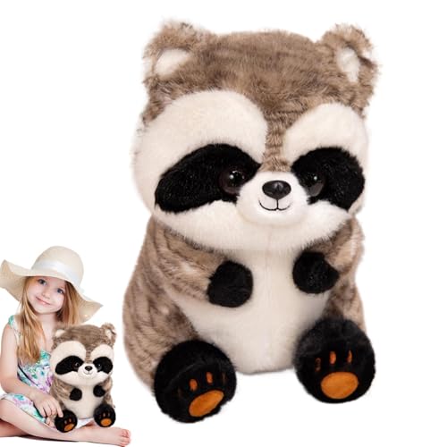 Ceprznvey Getuftete Tiere, Raccoon Plüschtier, Koala Plüschkissen, Tierpuppe, niedlich für Mädchen, Plüschkissen, 35,6 cm, weich, niedlich, Koala Tier Doll von Ceprznvey