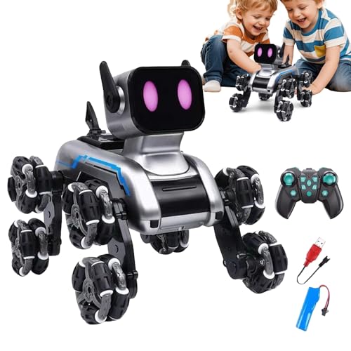 Ceprznvey Hund, ferngesteuert, Roboter, Welpe, intelligent, Spielzeug mit Fernbedienung mit acht Rädern, für Wohnzimmer, Garten, Haus, Schlafzimmer Ceprznvey Hund, ferngesteuert, Roboter, Welpe, intelligent, Spielzeug mit Fernbedienung mit acht Rädern, für Wohnzimmer, Garten, Haus, Schlafzimmer von Ceprznvey