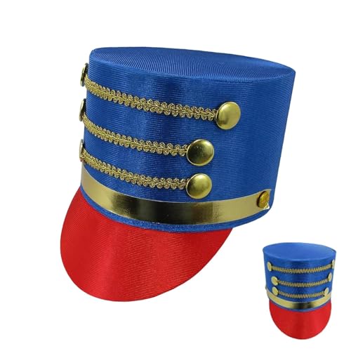 Ceprznvey Nutcracker Hat, Drum Major Hat, Marching Band Majorette Toy Hat, Nutcracker Kostüm Hat, Marching Band Hat, Creative Drum Majorette Nutcracker Soldier Hut für Erwachsene, Teenager, Boyfriend von Ceprznvey