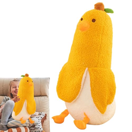 Ceprznvey Plüschtier, Banana-Shaped Duck Toy, Cuddly Plush Pillow, Huggable Plush Banana Duck, Animal Duck Plush Pillow, Stuffed Animal Plush Toy, Entzückendes Tier-Puppenspielzeug für Kinder, von Ceprznvey