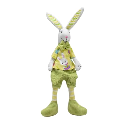 Ceprznvey Plüschtier Easter Bunny, handgemacht Bunny Plüsch, Big Ear Cute Stuffed Bunnies, Long Legs Bunny, 40,5 cm (16,5 Zoll) Stuffed Bunny, Soft Easter Stuffed, Fabric Bunnies Tischdekoration für von Ceprznvey