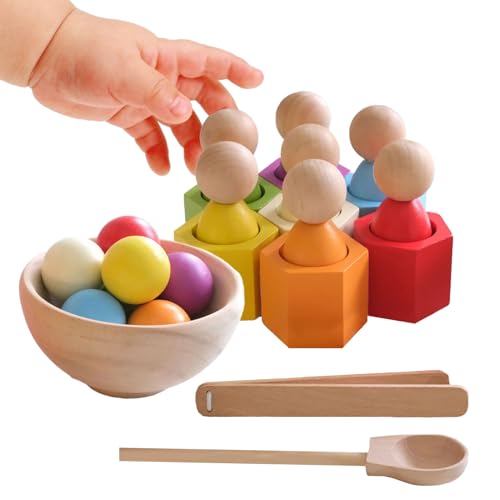 Ceprznvey Regenbogen Ballbecher Spielzeug - Regenbogen Becher Sortierspiel Vorschule - Lernspielzeug Feinmotorik Kindergarten Vorschule Mädchen Ceprznvey Regenbogen Ballbecher Spielzeug - Regenbogen Becher Sortierspiel Vorschule - Lernspielzeug Feinmotorik Kindergarten Vorschule Mädchen von Ceprznvey