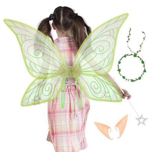 Ceprznvey Schmetterlingsflügel für Mädchen | Halloween Schmetterlings Flügelpaar Kostüm | Verkleidung Zubehör Für Rollenspiel Mottoparty Geburtstag Hochzeit Ceprznvey Schmetterlingsflügel für Mädchen | Halloween Schmetterlings Flügelpaar Kostüm | Verkleidung Zubehör Für Rollenspiel Mottoparty Geburtstag Hochzeit von Ceprznvey