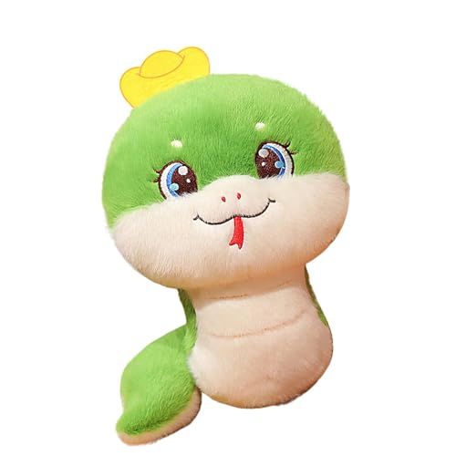 Ceprznvey Spring Festival Decoration., Plush Snake Animal, Cute Traditional Mascot Snake Stuffed Doll, hinese New Year Plushies Huggable for Living Room, Study Room, 8.27x3.94x3.15 inches von Ceprznvey