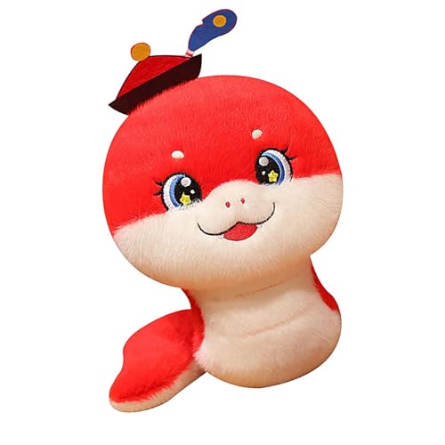 Ceprznvey Spring Festival Decoration., Plush Snake Animal, Cute Traditional Mascot Snake Stuffed Doll, hinese New Year Plushies Huggable for Living Room, Study Room, 8.27x3.94x3.15 inches von Ceprznvey