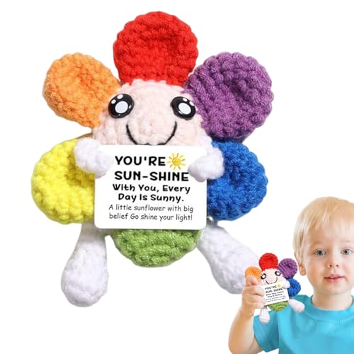 Ceprznvey Strickpuppe - Handgefertigte Sonnenblumenpuppe Als Stimmungsaufheller | Kleine Niedliche Blumen Tischdekoration Für Hochzeit Geburtstag Weihnachten Geschenk Ceprznvey Strickpuppe - Handgefertigte Sonnenblumenpuppe Als Stimmungsaufheller | Kleine Niedliche Blumen Tischdekoration Für Hochzeit Geburtstag Weihnachten Geschenk von Ceprznvey