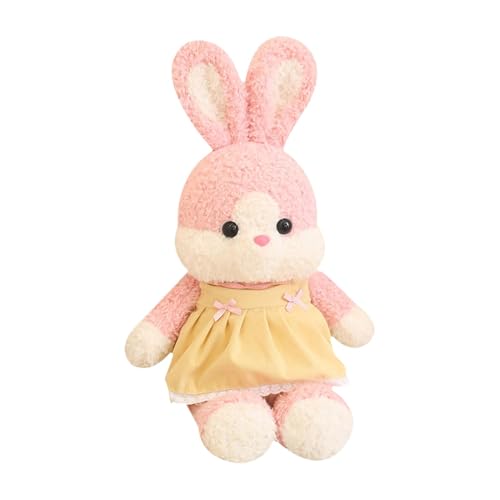 Ceprznvey Stuffed Animal, Stuffed Toy, Huggable Bunny Toy, Bunny Throw Pillow, Cozy Bunny Stuffed Toy with Dress, Sleeping Soothing Bunny Throw Pillow for Desk Decor for Easter and Birthday Presents von Ceprznvey