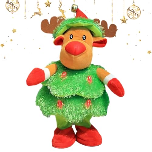Ceprznvey Tanzender Spielzeug, Gefüllte Weihnachts Singende Tanzende Puppe, Weihnachtsdeko Interaktive Musikalische Puppe Für Zuhause Wohnzimmer Büro Hotel Ceprznvey Tanzender Spielzeug, Gefüllte Weihnachts Singende Tanzende Puppe, Weihnachtsdeko Interaktive Musikalische Puppe Für Zuhause Wohnzimmer Büro Hotel von Ceprznvey