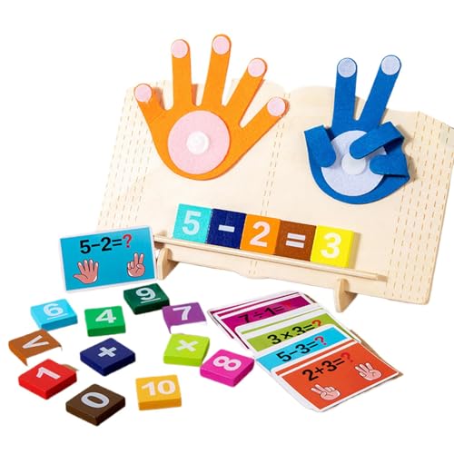 Ceprznvey Wooden Counting Toys, Educational Mat Blocks, Engaging Number Learning Cards for Children, Classrooms, School, Kindergarten und Home Use, 40 x 15 cm von Ceprznvey