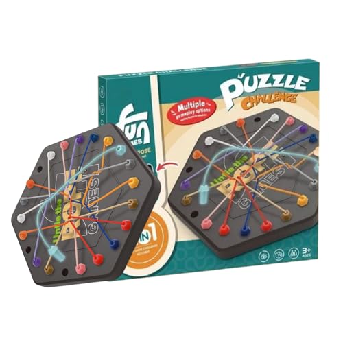 Ceprznvey Zerebralspiel mit Knoten Puzzle – lustiges Hirnschleifenspiel für Reisen mit Strategie und Tablett, spielerische Indoor-Aktivitäten, strategische Schnürung, Lösung für Haus und Camping Ceprznvey Zerebralspiel mit Knoten Puzzle – lustiges Hirnschleifenspiel für Reisen mit Strategie und Tablett, spielerische Indoor-Aktivitäten, strategische Schnürung, Lösung für Haus und Camping von Ceprznvey