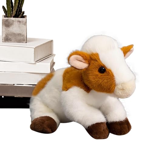 Cow Plush, Soft Plush Cattle, 8.6-Inch Soft Cow Plushie Animals, Stuffed Cow, Yak Stuffed Animal, Small Animal Plushie, Bedtime Cattle, Yak Stuffed Animal, Cuddly Stuffed Animals for All Ages von Ceprznvey