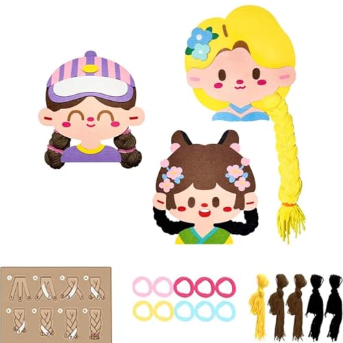 Craft Kit, Braid Hair, Girls Braiding Toys, Princess Craft Kit, Hairstyle Craft Kit for Children for Princess Hairstyles Fun Braiding Toys Girls for Travel and Hair Salon Pretend Play von Ceprznvey