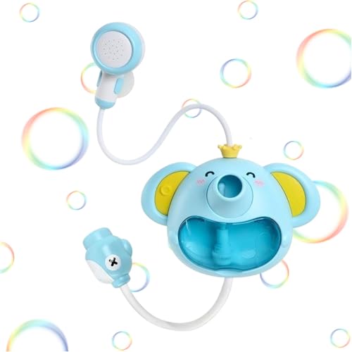 Elephant Sprayer Toy, Water Pump Toy, Bubble Maker, Elephant Water Pump with Trunk Spout Rinser, Elephant Shower Bath Toy, Bathtub Sprayer Bubble Maker for Travel Bathtub Toys von Ceprznvey