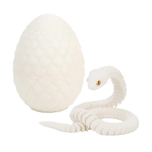 Flexible Snake Egg Toys, 3D Printed Fidget Toys Snake, Articulated Flexible Snake Egg Toys, Articular Mobility 3D Printed Snake for Adults and Kids Birthday Holidays von Ceprznvey