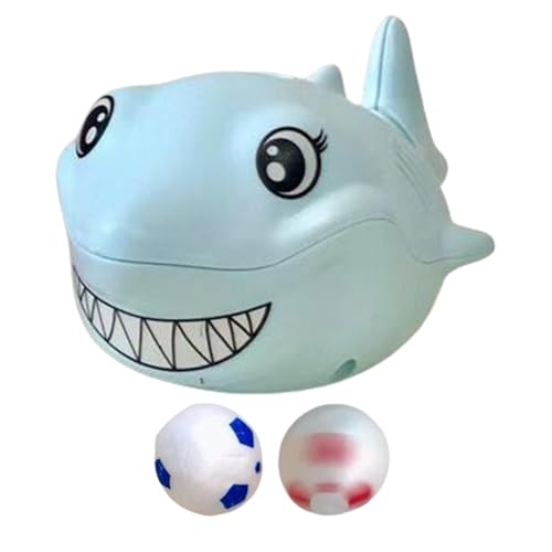 Floating Ball Toy, Air Blow Toy, Shark Suspension Ball, Floating Shark Toy, Cute Shark Floating Ball Toy with Two Balls Air Blow Suspension Floating Ball Toy with Cute Animal Design for Children von Ceprznvey