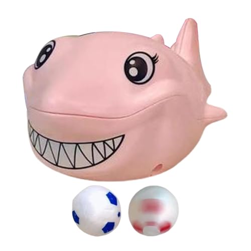 Floating Ball Toy, Air Blow Toy, Shark Suspension Ball, Floating Shark Toy, Cute Shark Floating Ball Toy with Two Balls Air Blow Suspension Floating Ball Toy with Cute Animal Design for Children von Ceprznvey