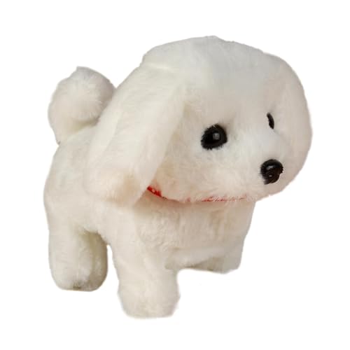 Interactive Dog Toys, Barking Wagging Tail Dog, Electronic Interactive Pet, Plush Dog Toy, Realistic Electronic Dog Toy with Walking, Barking, and Tail Wagging for Children’s Play and Companionship von Ceprznvey