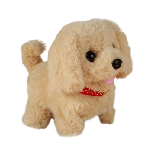 Interactive Dog Toys, Barking Wagging Tail Dog, Electronic Interactive Pet, Plush Dog Toy, Realistic Electronic Dog Toy with Walking, Barking, and Tail Wagging for Children's Play and Companionship von Ceprznvey